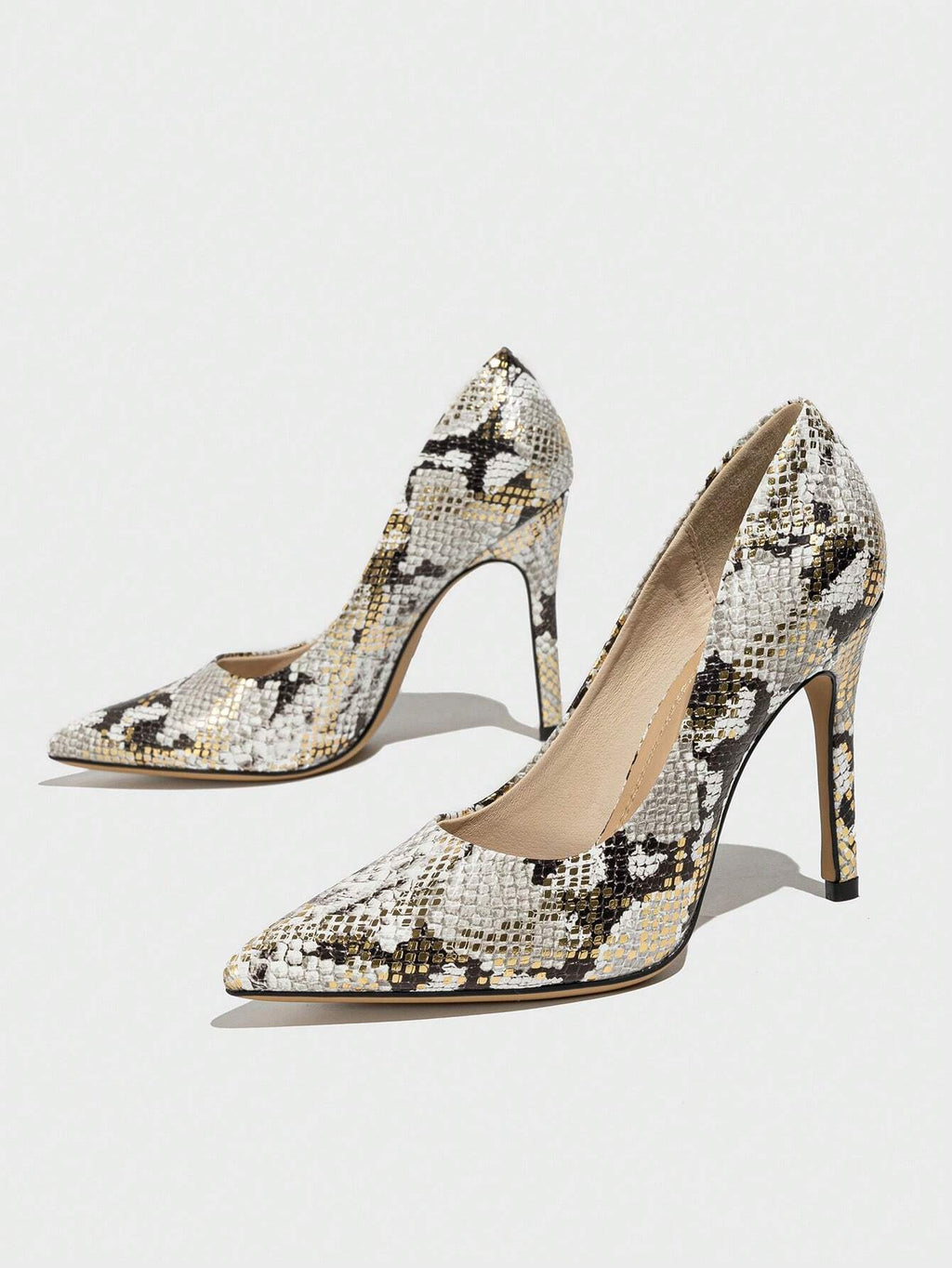 Snake Pattern High Heel - Effortless Elegance