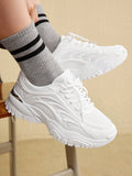 Sporty Mesh White Sneakers - Style Redefined